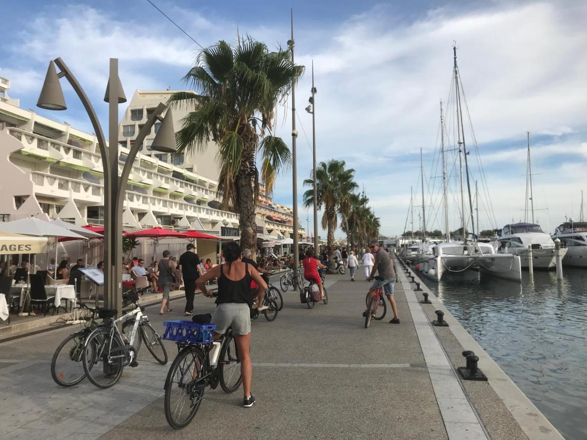Studio 2-3 Pers Parking Clim Vue Port Et Mer La Grande Motte Dış mekan fotoğraf