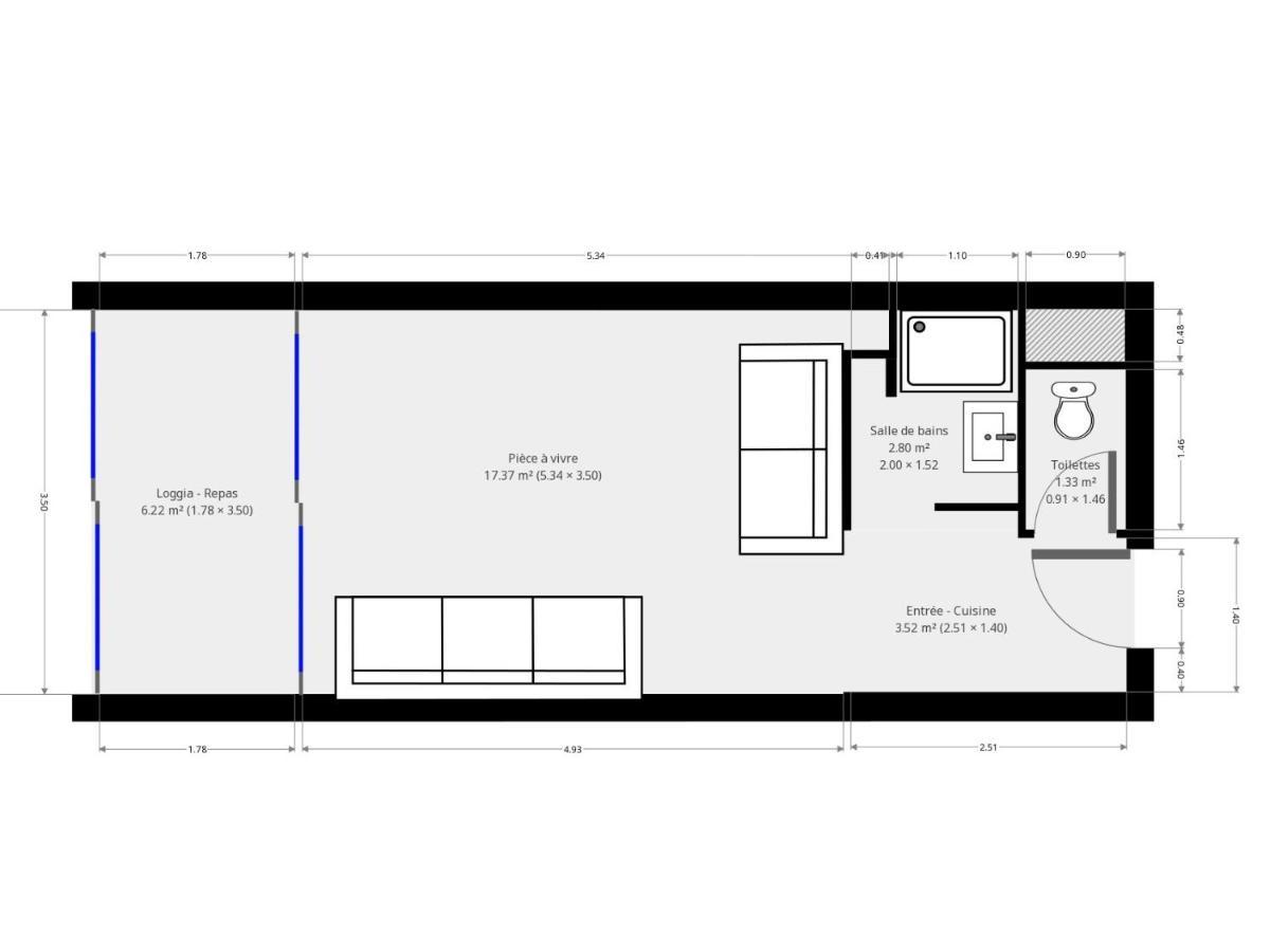 Studio 2-3 Pers Parking Clim Vue Port Et Mer La Grande Motte Dış mekan fotoğraf
