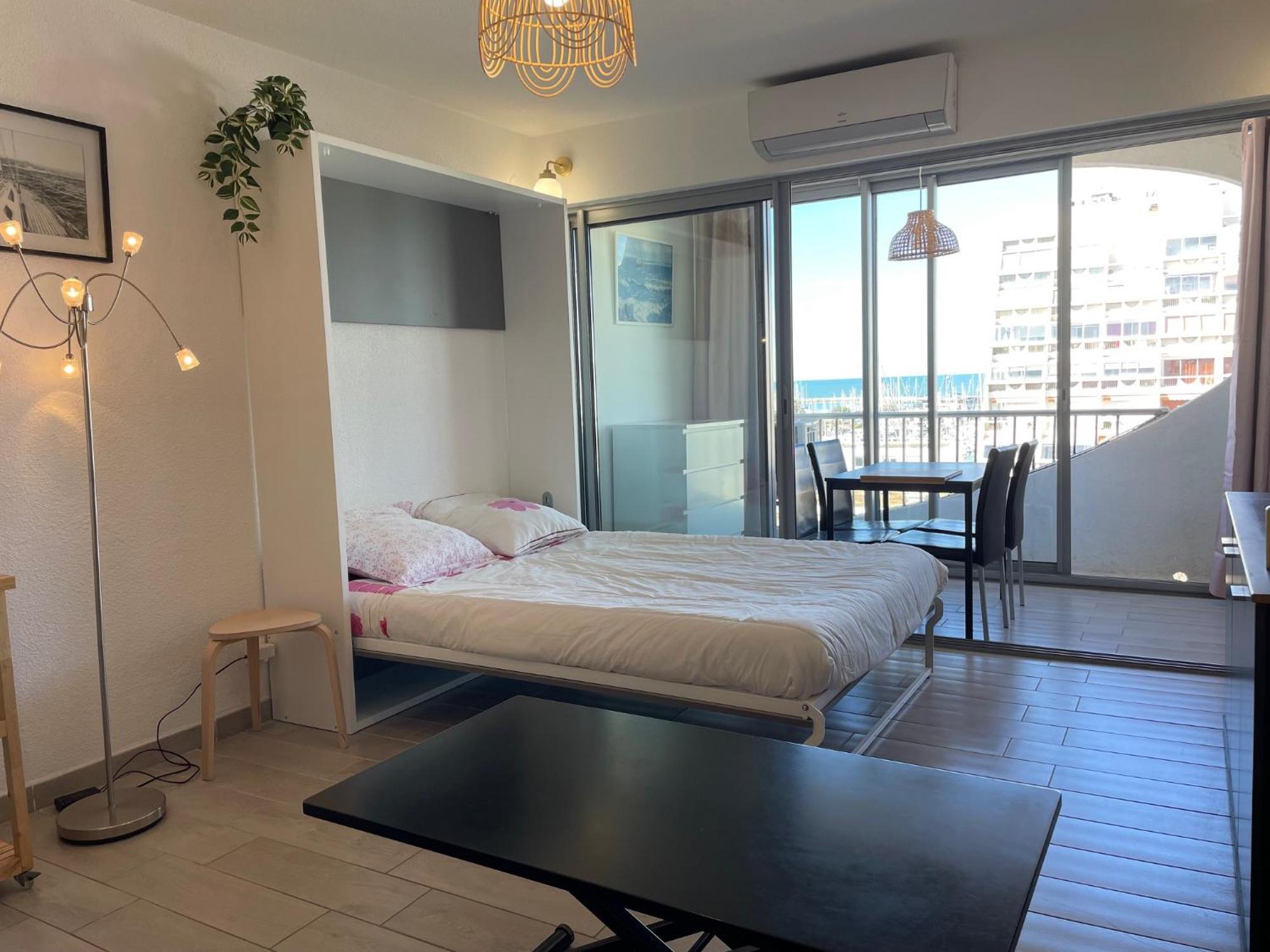 Studio 2-3 Pers Parking Clim Vue Port Et Mer La Grande Motte Dış mekan fotoğraf