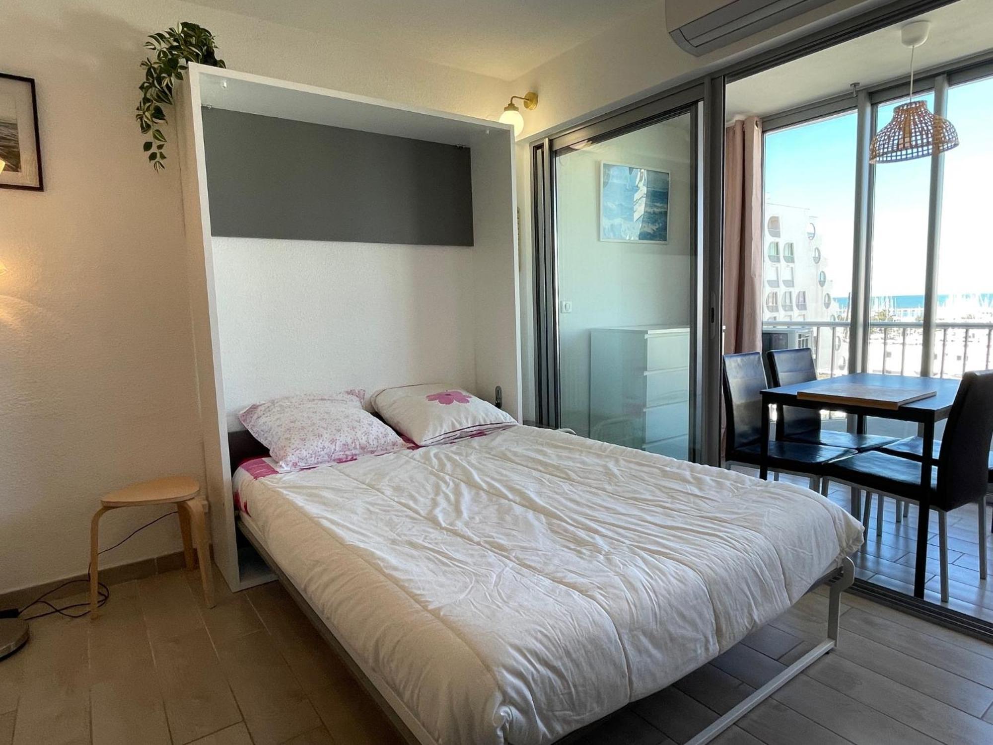 Studio 2-3 Pers Parking Clim Vue Port Et Mer La Grande Motte Dış mekan fotoğraf